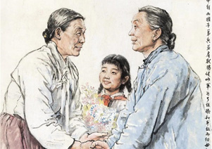 蒋兆和《两个母亲一条心》拍出580.75万元