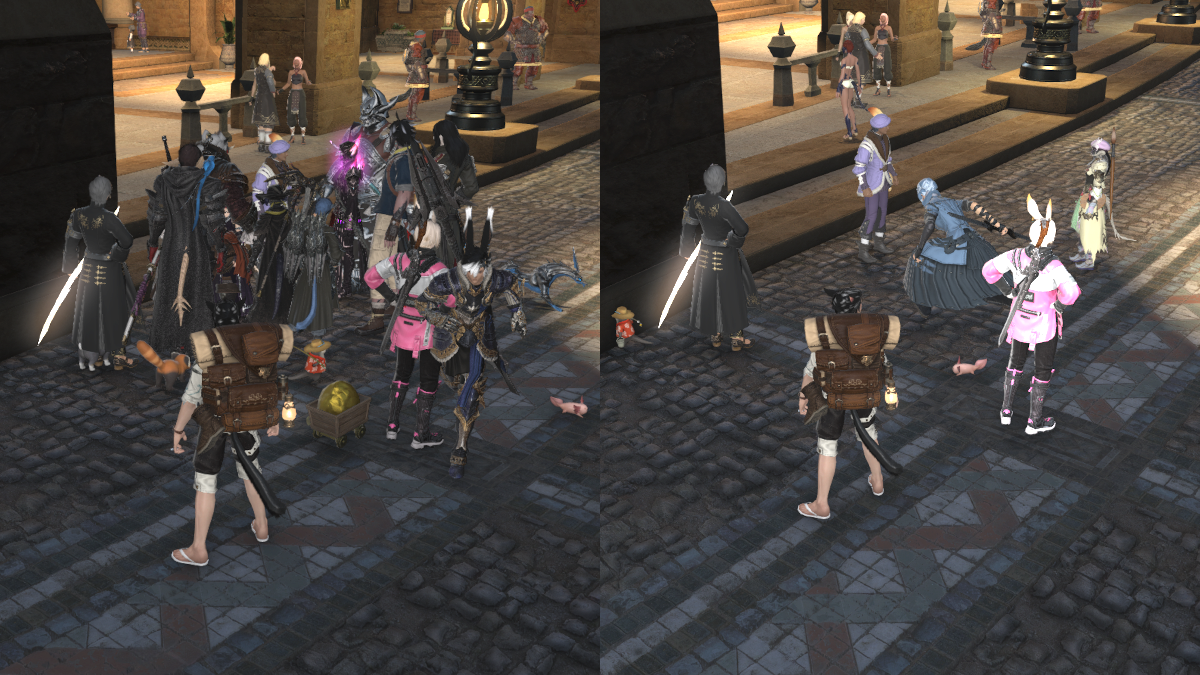 Players hidden in FFXIV