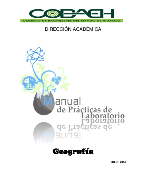 First page of “Manual Geografia”