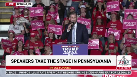 FULL SPEECH: Eric Trump Delivers Remarks in Reading, PA