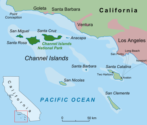 map of channel islands