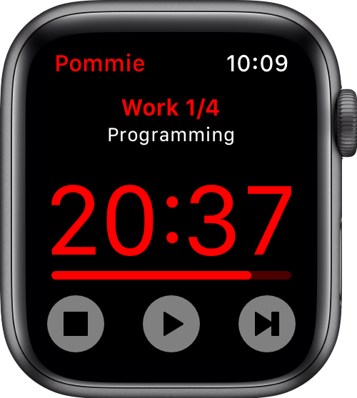 Pommie on Apple Watch