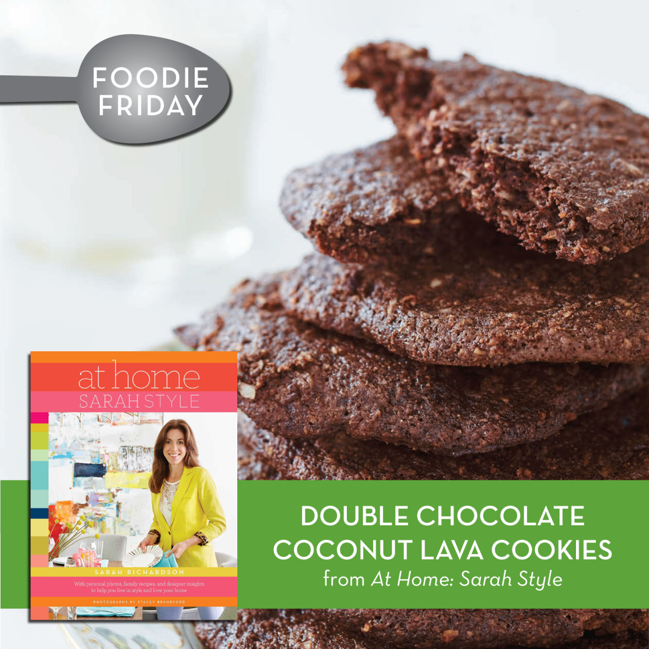 simonschusterca:
“ DOUBLE-CHOCOLATE COCONUT LAVA COOKIES
Chocolate is good. Double chocolate with coconut is even better. These chocolate creations are so melt-in-your-mouth delicious that I call them “lava” cookies. Go on, try to have just one!
¾...