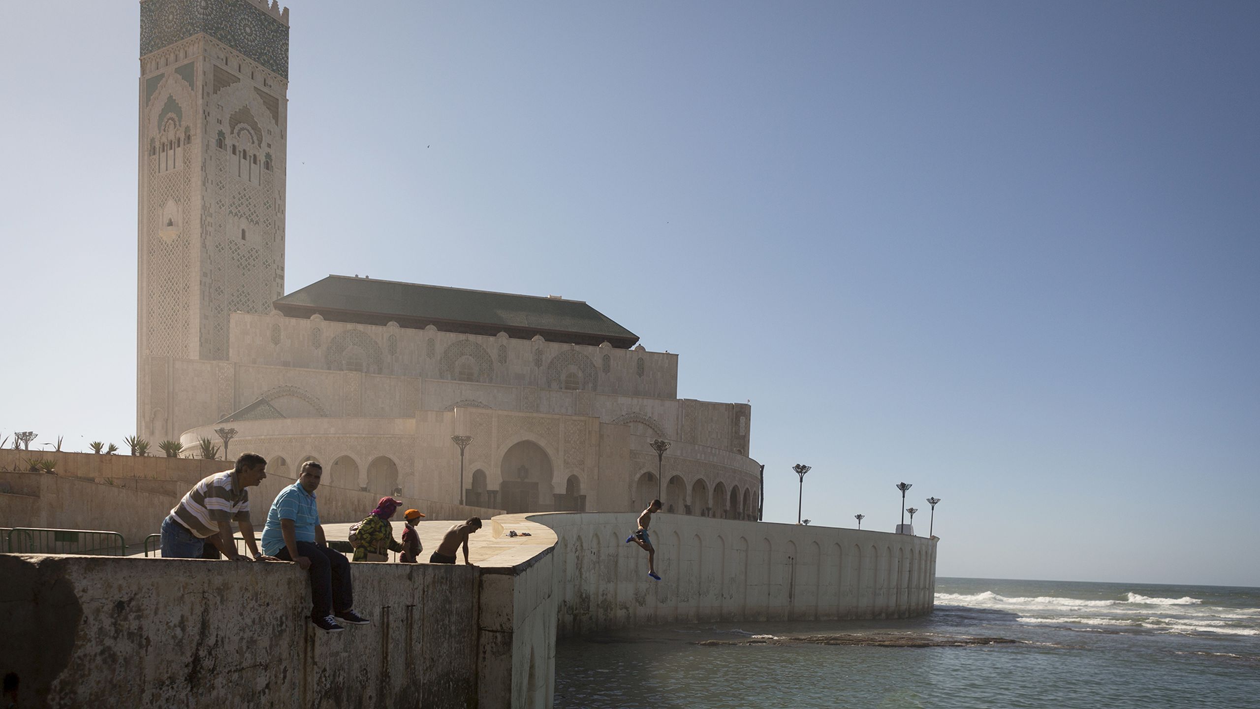 Beach promenade in Casablanca