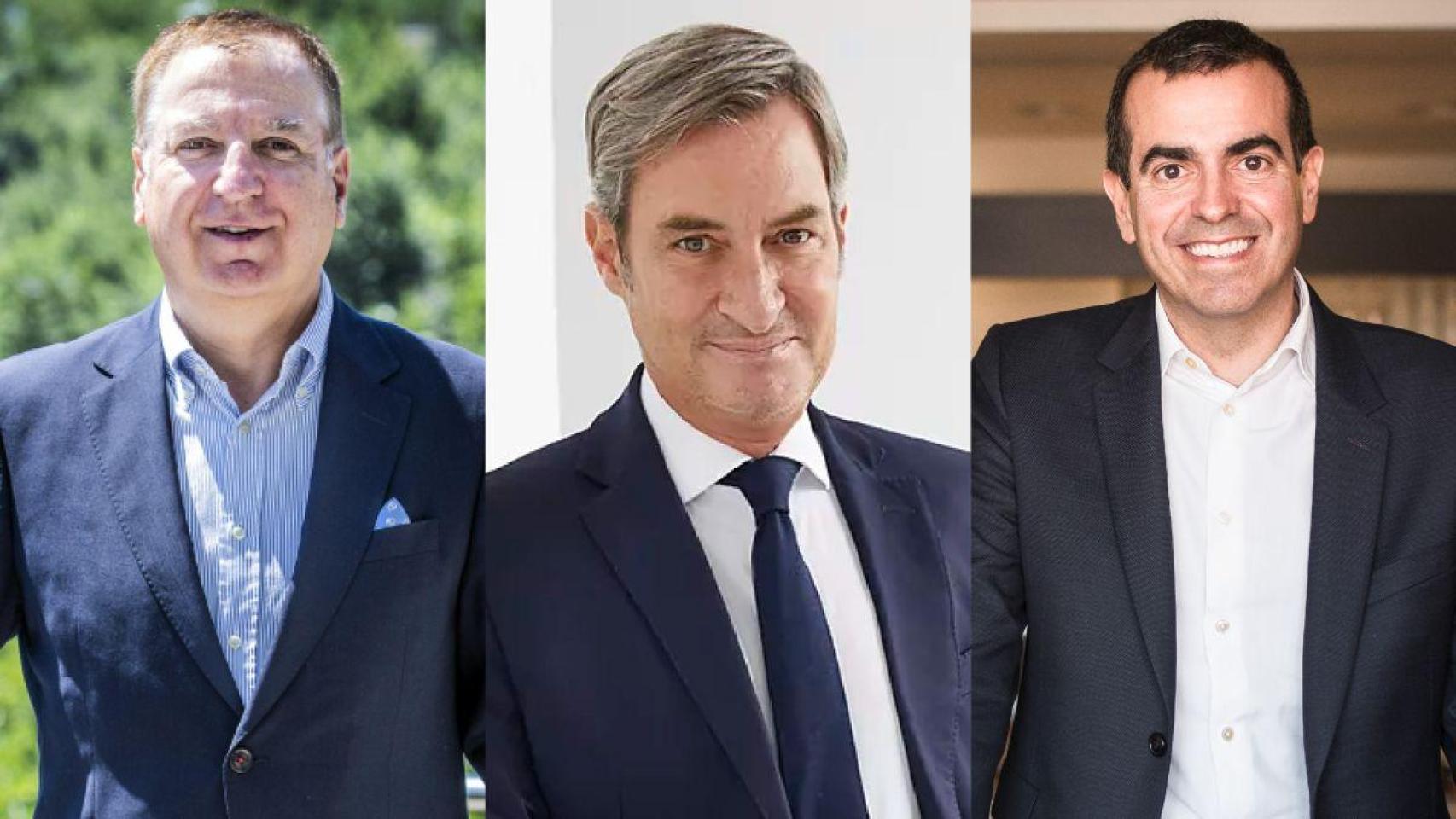 Joaquim Agut, presidente ejecutivo del grupo CIRSA; Jaume de Miquel, presidente y consejero delegado de Tendam; y Jordi Gallés, presidente de Europastry