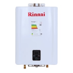 Aquecedor A Gás Digital 21 Litros Glp E211 Feh Branco Rinnai