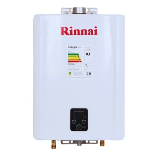 Aquecedor A Gás Digital 21 Litros Glp E211 Feh Branco Rinnai - Imagem principal - c71ceebf-2fc6-42af-99da-898343e50ad3