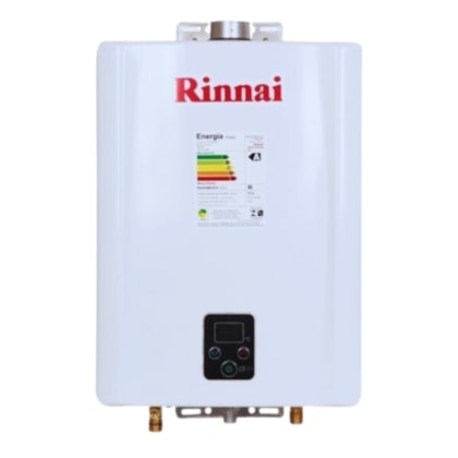 Aquecedor A Gás Digital 21l Gn E21 Feh Branco Rinnai