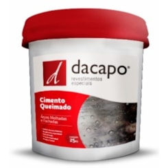 Cimento Queimado Para Fachadas Chumbo Dacapo 25kg