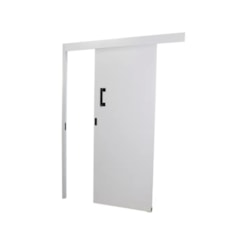 MGM PORTA DE CORRER SOBREPOR MELAMÍNICA ABERTURA ESQUERDA 215X70X6CM BRANCO