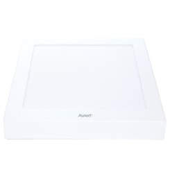 Painel Pop LED Plafon De Sobrepor 18W Quadrado 22cm Luz Amarela 3000K Bivolt Avant