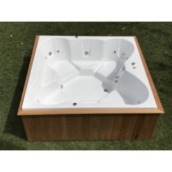 Spa Floratta Quadrada Top Line Branco Ouro Fino 179x179cm