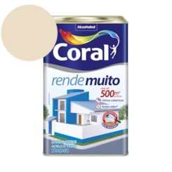 Tinta Acrílica Standard Fosco Rende Muito Palha Coral 16L