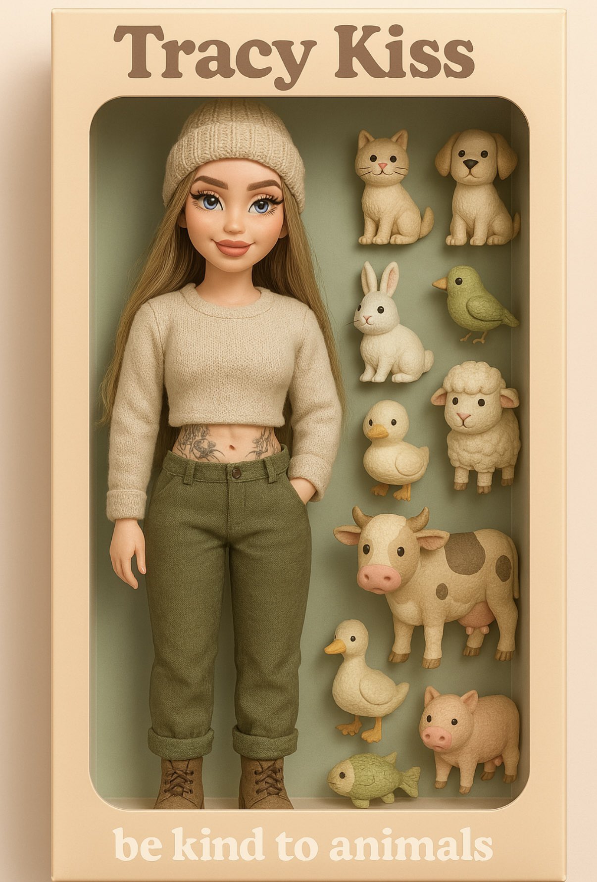 Text-generated Barbie style