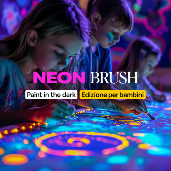 Neon Brush Kids: corso di pittura al neon per tutta la famiglia