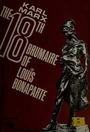 Cover of edition 18thbrumaireoflo00marx