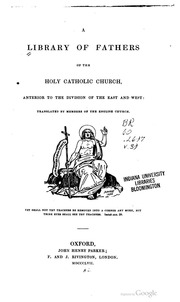 Cover of edition 39ALibraryOfFathersOfTheHolyCatholicV39