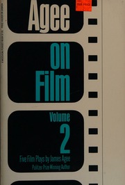 Cover of edition ageeonfilm0000agee