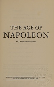 Cover of edition ageofnapoleon0000unse