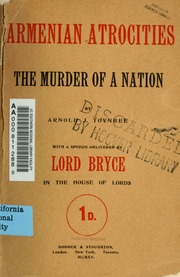 Cover of edition armenianatrociti00toyn