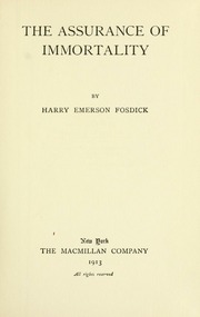 Cover of edition assuranceimmorta00fosd