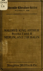 Cover of edition bookofmerlinbook00malo