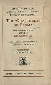 Cover of edition chartreuseofparm00stenrich