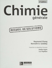 Cover of edition chimiegenerale0000chan