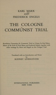 Cover of edition colognecommunist0000unse
