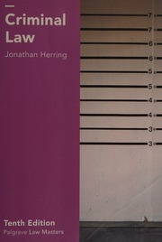 Cover of edition criminallaw0000herr