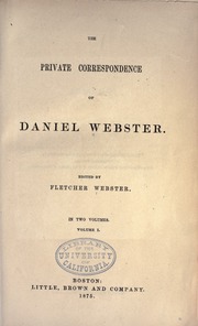 Cover of edition danielwebster01websrich