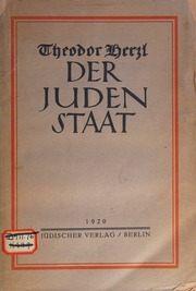 Cover of edition derjudenstaat0000herz