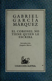 Cover of edition elcoronelnotiene00garc
