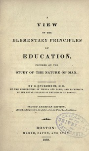 Cover of edition elementaryviewof00spurrich