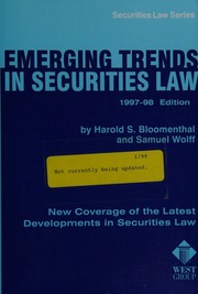 Cover of edition emergingtrendsin0000bloo