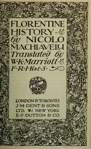 Cover of edition florentinehisto00mach