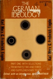 Cover of edition germanideology00marx