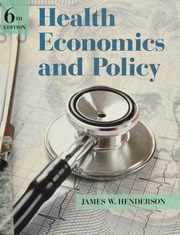 Cover of edition healtheconomicsp0000hend