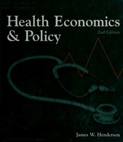 Cover of edition healtheconomicsp00jame