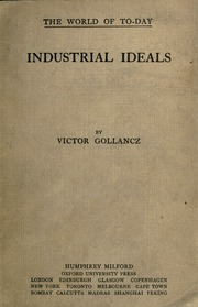 Cover of edition industrialideals00golluoft