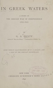 Cover of edition ingreekwaterssto00hent_0