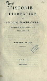 Cover of edition isotoriefiorenti01mach