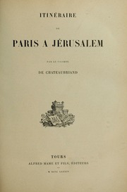 Cover of edition itinrairedepa00chat