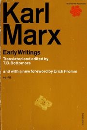 Cover of edition karlmarxearlywri00marx