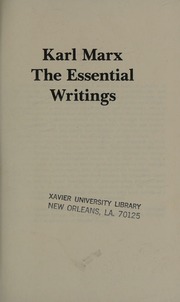 Cover of edition karlmarxessentia0000marx_c0y1