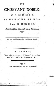 Cover of edition lecidevantnoble00mercgoog