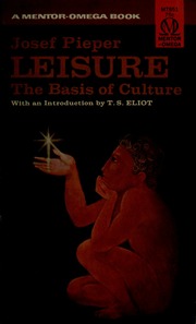 Cover of edition leisurebasisofcu00piep