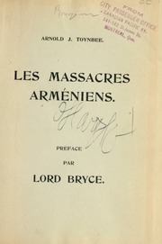 Cover of edition lesmassacresarm00toyn