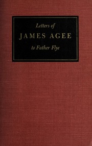 Cover of edition lettersofjamesag00agee_0