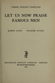 Cover of edition letusnowpraisefa00agee_1